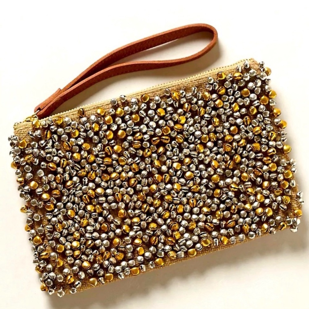 Anthropologie Jasper & Jeera Blanc De Blancs Clutch